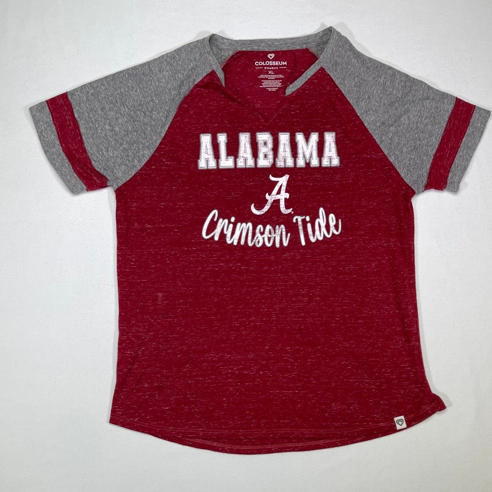 Colosseum Alabama Crimson Tide Womens XL Raglan T-Shirt Football NCAA College